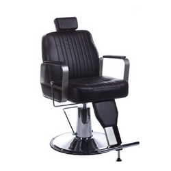 Fotel barberski HOMER BH-31237 Brązowy+ Regulacja hydraul.