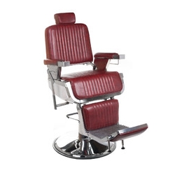 Fotel barberski LUMBER BH-31823 Burgund