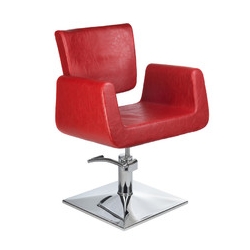 Fotel fryzjerski Vito BH-8802, czerwony