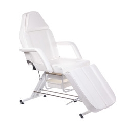 Fotel kosmetyczny pedicure z kuwetami BW-263 - biały