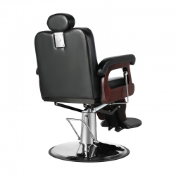 Fotel Barberski Rocco Czarny Pro