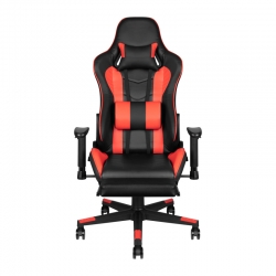 Fotel Gamingowy Premium 557 z Podnóżkiem - Czerwony