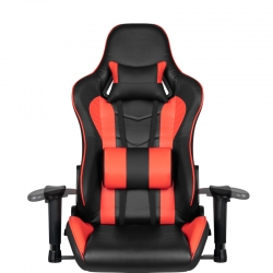 Fotel Gamingowy Premium 557 z Podnóżkiem - Czerwony