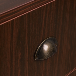 Elegancka konsola barberska MT-1112 - orzech