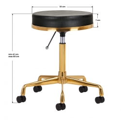 Taboret kosmetyczny z regulacją wysokości