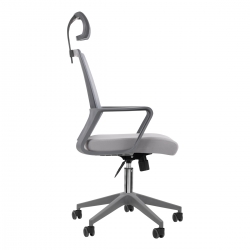 Komfortowy fotel biurowy QS-05 (szary)