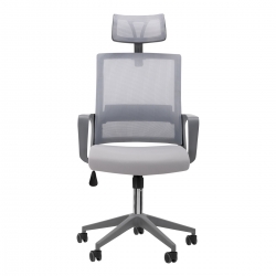 Komfortowy fotel biurowy QS-05 (szary)