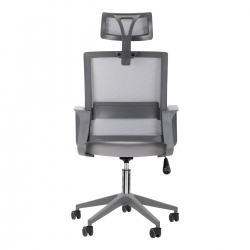 Komfortowy fotel biurowy QS-05 (szary)