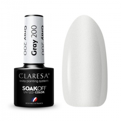CLARESA Szary Lakier Hybrydowy - 5g