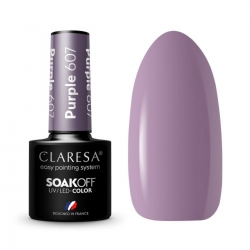 CLARESA Hybrydowy Lakier PURPLE 607 -5g