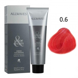 Farba do włosów Allwaves 0.6 czerwona 100ml