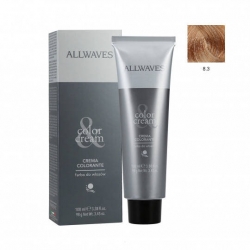 Allwaves 8.3 (Jasny Złocisty Blond) 100 ml - Profesjonalna Farba do Włosów