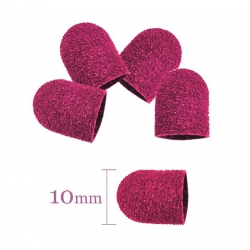 Kapturek Ścierny A 10mm/60 100szt. Różowy - Ścierak Pedicure