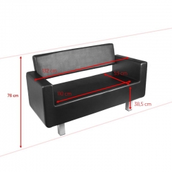 Sofa Gabbiano Turyn Czarna