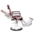 Fotel Barberski MOTO STYLE - Bordowy