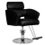 Fotel fryzjerski HAIR SYSTEM HS02 czarny