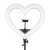 Lampa Ring Serce LED, Czarna